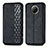 Leather Case Stands Flip Cover Holder S01D for Xiaomi Redmi Note 9 5G Black