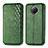 Leather Case Stands Flip Cover Holder S01D for Xiaomi Redmi Note 9 5G Green