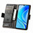 Leather Case Stands Flip Cover Holder S02D for Huawei Enjoy 50