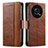 Leather Case Stands Flip Cover Holder S02D for Huawei Enjoy 50 Pro