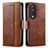 Leather Case Stands Flip Cover Holder S02D for Huawei Honor 90 5G