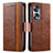 Leather Case Stands Flip Cover Holder S02D for Huawei Honor X7b