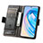 Leather Case Stands Flip Cover Holder S02D for Huawei Honor X8a 4G