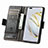 Leather Case Stands Flip Cover Holder S02D for Huawei Nova 10 Pro