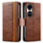 Leather Case Stands Flip Cover Holder S02D for Huawei P50 Pro