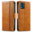 Leather Case Stands Flip Cover Holder S02D for Motorola Moto E13