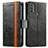 Leather Case Stands Flip Cover Holder S02D for Motorola Moto E20