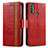 Leather Case Stands Flip Cover Holder S02D for Motorola Moto E20