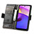 Leather Case Stands Flip Cover Holder S02D for Motorola Moto E20