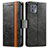 Leather Case Stands Flip Cover Holder S02D for Motorola Moto Edge 20 Lite 5G