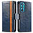 Leather Case Stands Flip Cover Holder S02D for Motorola Moto Edge 30 5G