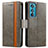 Leather Case Stands Flip Cover Holder S02D for Motorola Moto Edge 30 5G