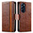 Leather Case Stands Flip Cover Holder S02D for Motorola Moto Edge Plus (2022) 5G