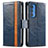 Leather Case Stands Flip Cover Holder S02D for Motorola Moto Edge S Pro 5G