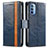 Leather Case Stands Flip Cover Holder S02D for Motorola Moto G31