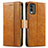 Leather Case Stands Flip Cover Holder S02D for Nokia C210