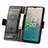 Leather Case Stands Flip Cover Holder S02D for Nokia C210