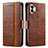 Leather Case Stands Flip Cover Holder S02D for Nothing Phone 2