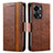 Leather Case Stands Flip Cover Holder S02D for OnePlus Nord 2T 5G