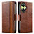 Leather Case Stands Flip Cover Holder S02D for OnePlus Nord CE 3 5G