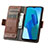 Leather Case Stands Flip Cover Holder S02D for Oppo A16e