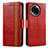 Leather Case Stands Flip Cover Holder S02D for Realme 11 5G Red