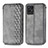 Leather Case Stands Flip Cover Holder S02D for Realme 8i Gray