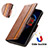 Leather Case Stands Flip Cover Holder S02D for Realme 9 4G