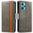 Leather Case Stands Flip Cover Holder S02D for Realme 9 4G