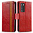 Leather Case Stands Flip Cover Holder S02D for Realme GT Master Explorer 5G Red