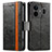 Leather Case Stands Flip Cover Holder S02D for Realme GT Neo6 5G Black