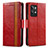 Leather Case Stands Flip Cover Holder S02D for Realme GT2 Pro 5G Red