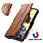 Leather Case Stands Flip Cover Holder S02D for Realme Narzo N55