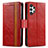 Leather Case Stands Flip Cover Holder S02D for Samsung Galaxy A13 4G Red