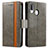 Leather Case Stands Flip Cover Holder S02D for Samsung Galaxy A20e Gray