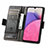 Leather Case Stands Flip Cover Holder S02D for Samsung Galaxy A33 5G