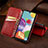 Leather Case Stands Flip Cover Holder S02D for Samsung Galaxy A41 SC-41A