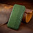 Leather Case Stands Flip Cover Holder S02D for Samsung Galaxy A41 SC-41A Green