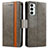 Leather Case Stands Flip Cover Holder S02D for Samsung Galaxy F23 5G