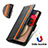 Leather Case Stands Flip Cover Holder S02D for Samsung Galaxy M02s