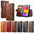 Leather Case Stands Flip Cover Holder S02D for Samsung Galaxy M13 4G