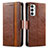 Leather Case Stands Flip Cover Holder S02D for Samsung Galaxy M23 5G