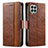 Leather Case Stands Flip Cover Holder S02D for Samsung Galaxy M33 5G