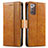 Leather Case Stands Flip Cover Holder S02D for Samsung Galaxy Note 20 5G