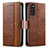 Leather Case Stands Flip Cover Holder S02D for Samsung Galaxy S20 5G