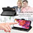 Leather Case Stands Flip Cover Holder S02D for Samsung Galaxy S20 FE (2022) 5G