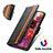 Leather Case Stands Flip Cover Holder S02D for Samsung Galaxy S20 FE 4G