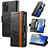 Leather Case Stands Flip Cover Holder S02D for Samsung Galaxy S20 Plus