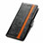 Leather Case Stands Flip Cover Holder S02D for Samsung Galaxy S22 Ultra 5G