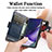 Leather Case Stands Flip Cover Holder S02D for Samsung Galaxy S24 Ultra 5G